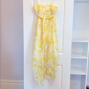 Strapless midi dress